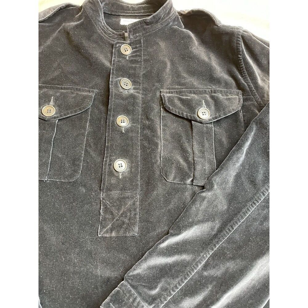 Dries Van Noten Black Velvet Tunic Mens Size  M 48 - Picture 11 of 12
